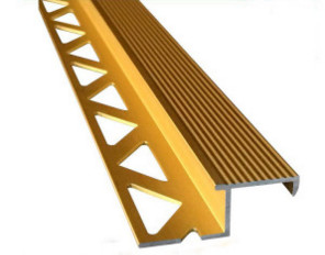 Quality 6063 Aluminum Extrusion Profile with Golden Anodized Color wholesale