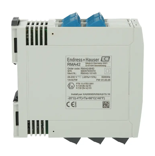 E+H RMA42 Process Transmitter with 24V Intrinsically Safe Loop Power Supply and
