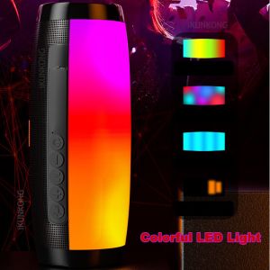 Rainbow LED Wireless Bluetooth Speakers 3.7v 1200mAh HIFI TF FM Radio Player