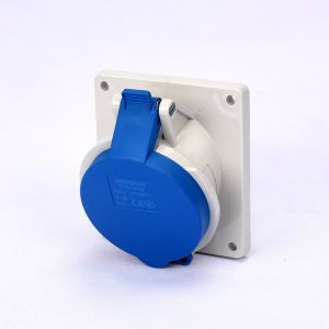 3P 16A 220V Electrical Panel Mounted Socket Single Phase Waterproof