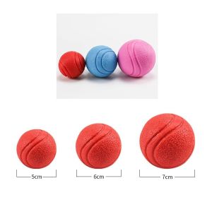 Dog Chew Toys Solid Rubber Balls Elasticity Teeth Cleaning Ball Diameter Solid