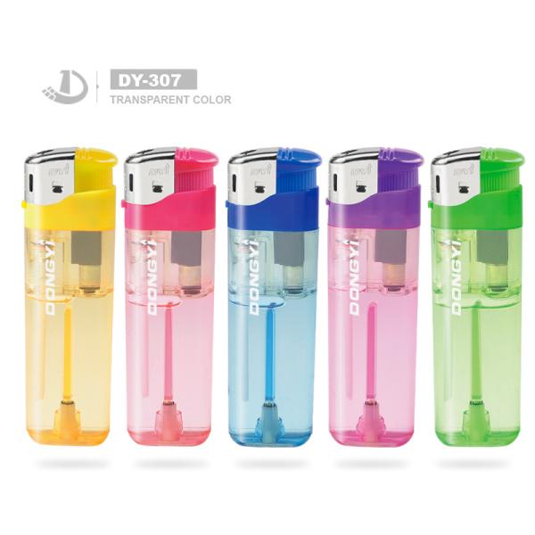 Transparent Color Cigarette Lighter with ISO994 Request a Customized Sample Piece