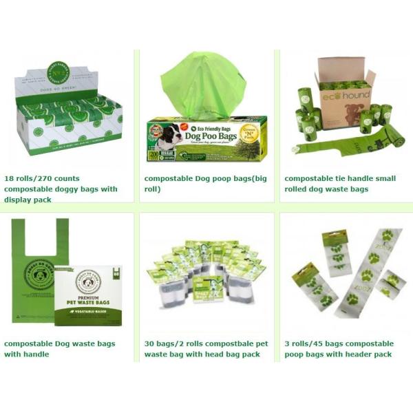 Compostable disposable biodegradable plastic garbage bag, 100% compost
