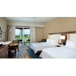 China Vietnam hotel furniture for sale by wood headboard bed with drawer cabinet and leather leisure chairs furniture factory on sale