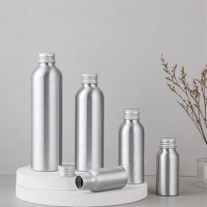 Empty Silver 15ml 30ml 50ml 100ml 250ml 500ml 600ml 1000ml Aluminum Water Bottle