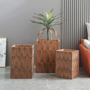 Stunning Garden With Our Durable Fiber Clay Planters D440*390MM