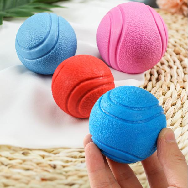 Dog Chew Toys Solid Rubber Balls Elasticity Teeth Cleaning Ball Diameter Solid Durable