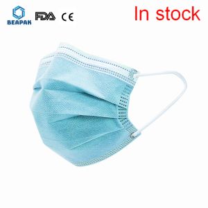China Blue / White Disposable Earloop Mask Dustproof For Protective Personal on sale