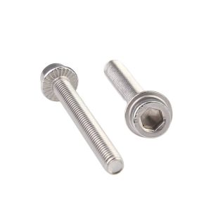 Hex Socket Head Flange Bolts Carbon Steel Stainless Steel M3 M4 M5 M6 M8 M10