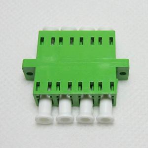 LC/PC Quad with SC Duplex Flange fiber optic adapter