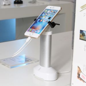 COMER popular mobile phone anti lost alarm charge security stand for exhibitions