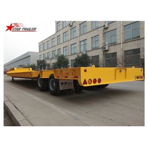 Heavy Duty Foldable Lowboy Gooseneck Trailer One Line 2 Axles Gooseneck