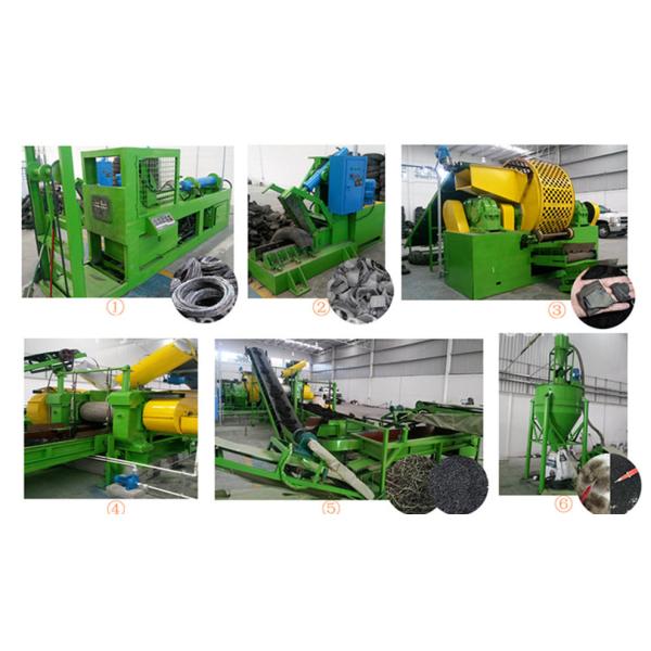 Quality Full Automatic Rubber Powder Making Machine / Waste Tyre Recycling Production Line wholesale