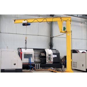 500~1000kg Pilla Mounted Jib Rotating Crane Customized Lifting Height 2~10m