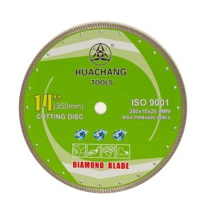 Cold Press 350mm Turbo Diamond Blade 14 In 25.4mm Bore high quality For Granite