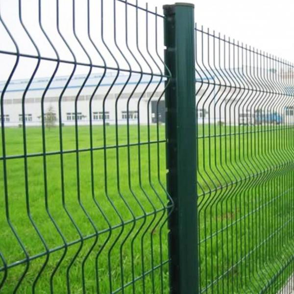 Quality Green White Red PVC Coated Welded 3D Wire Mesh Fence 2.4mx3m wholesale