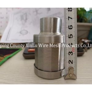 Water Gas Filtration End Connection NPT / G 1" 3/4" Threaded 316L V Wire Filter