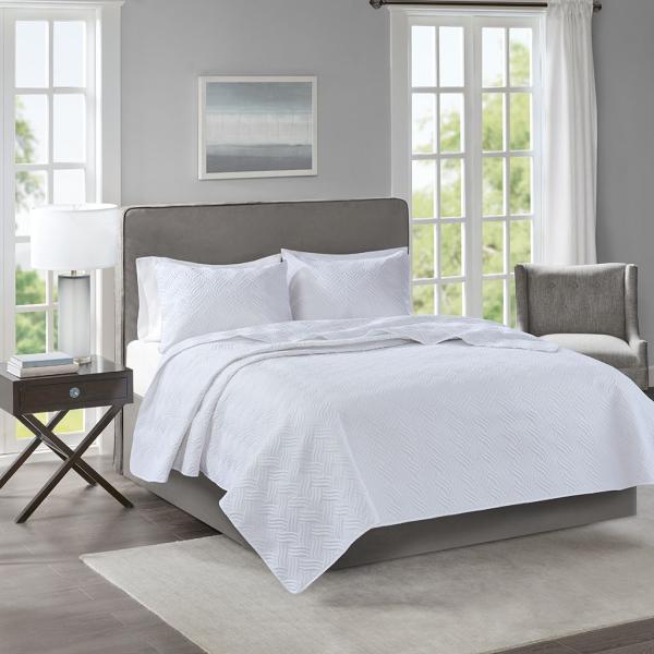 Mircofiber Ultrasonic King Bedspread Sets Hypoallergenic King Bed Quilt Geometry