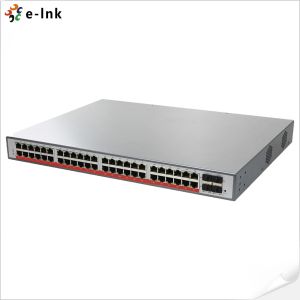 Managed SFP Fiber PoE Ethernet Switch 48 Port Gigabit RJ45 To 4 Port 10G