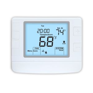 China Single Stage Programmable 2 Heating And 1 Cooling 24V  LCD Display Digital Room Thermostat Air Conditioning System on sale China Single Stage Programmable 2 Heating And 1 Cooling 24V  LCD Display Digital Room Thermostat Air Conditioning System on sale