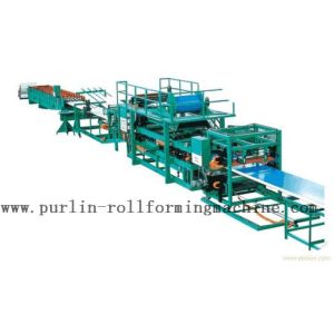 Roofing Wall Panel Sandwich Panel Roll Forming Machine , Cold Rolling Forming