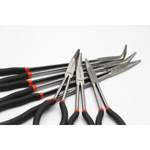 16" 90 Degree Bent Needle Nose Pliers Long Nose Angled Clip Curve