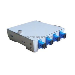 FTTH Wall Mounted Fiber Optic Termination Box, 4 Fibers Fiber Splice Box SC