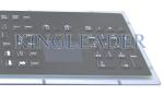 Dust-proof 103 Keys Black Metal Kiosk Keyboard With Touchpad And Number Keypad