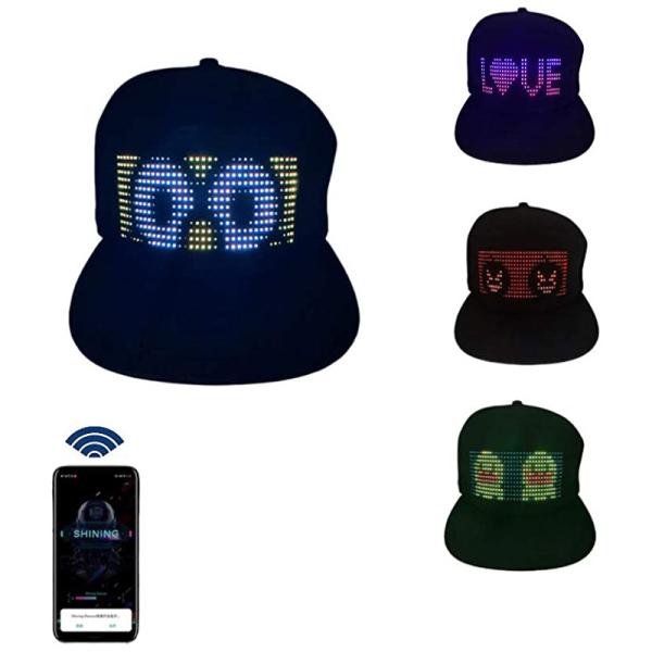 Quality Bluetooth LED Programmable Hat Customized App Control Smart Cap wholesale