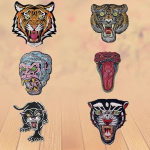 ODM Hook Loop 3D 7.5cm Embroidered Animal Patches Eco Friendly