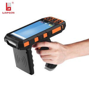 WiFi 4G 860-960Mhz Handheld Android RFID Ear Tag Reader Long Range