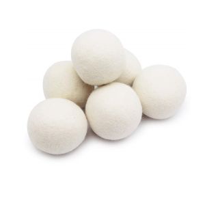 Natural Sturdy Wool Felt Balls Custom Size Color For Dryer Machine