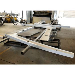 Steel Frame Metal Pergola for Car Port Parking White Powder Coating and Heat