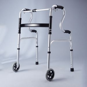 Durable Lightweight Mobility Walker , Elder Disabled Drive Deluxe Folding Walker