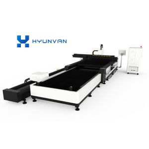 Plates And Pipes Fiber Laser Cutting Machine With Exchange Table HYY-1530GW