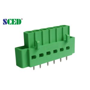 Cheap Femae Pluggable Plug In Terminal Block 2 - 22 Poles 18A Screwless Terminal Connector for sale