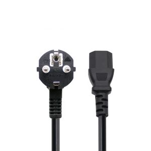 VDE 2pin Custom Wire Assemblies Laptop Power Plug With IEC C13 Connector