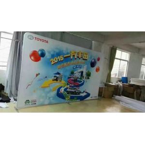8 Feet Straight Shape Tension Fabric Displays Dye Sublimation Printing