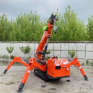 CE Telescopic Boom Spider Crane 2 Ton Mini Crawler Crane