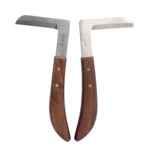 Left Handed Hoof Knife Single Edged With "7" Type Hoof Trimming Tool Farrier