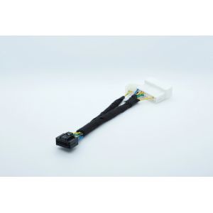 16P Power Input Line Black PCB Molded Car Wiring Harness Standard USB