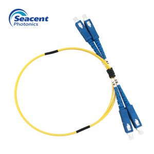 Duplex 9/125µM Single Mode Fiber Patch Cord , Sc Sc Patch Cord UPC Polish