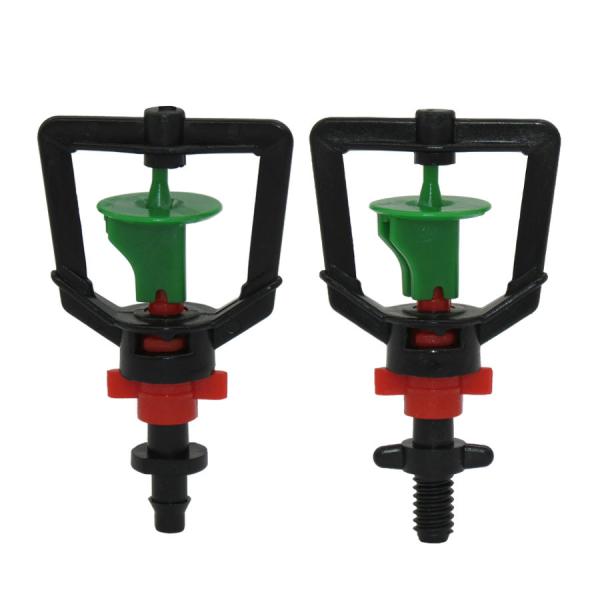 360 Degrees Rotary Micro Irrigation Nozzles With Threaded Connector / Barbed