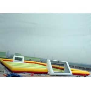Portable Large Inflatable Soccer Pitch For Commercial Use , Inflatable Soccer