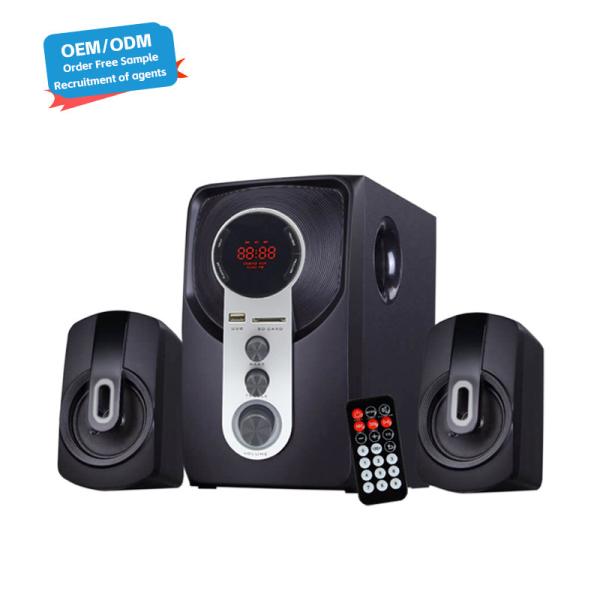 Quality 4" Wooden 40 Watt BT Subwoofer PC Computer Multimedia 2.1 Speaker with Optical Input wholesale