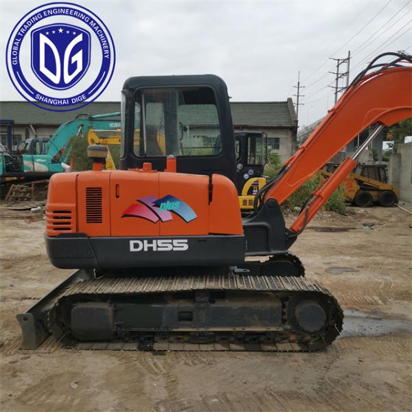 Excellent Condition DH55 Used Doosan Excavator 5.5 Tons With Professionally