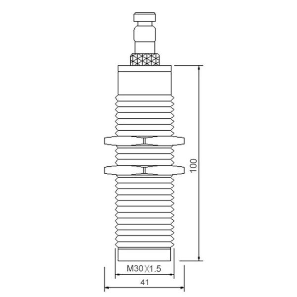 SS304 RS485 20mA DC12V Ultrasonic Level Transmitter