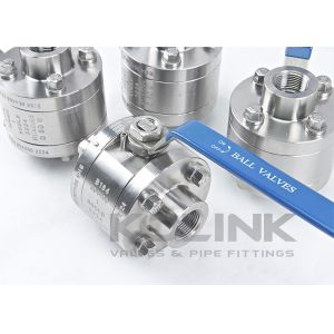 Forged Steel Ball Valve 1/2-8 Inch NPT BSPT Lever Gear Operated