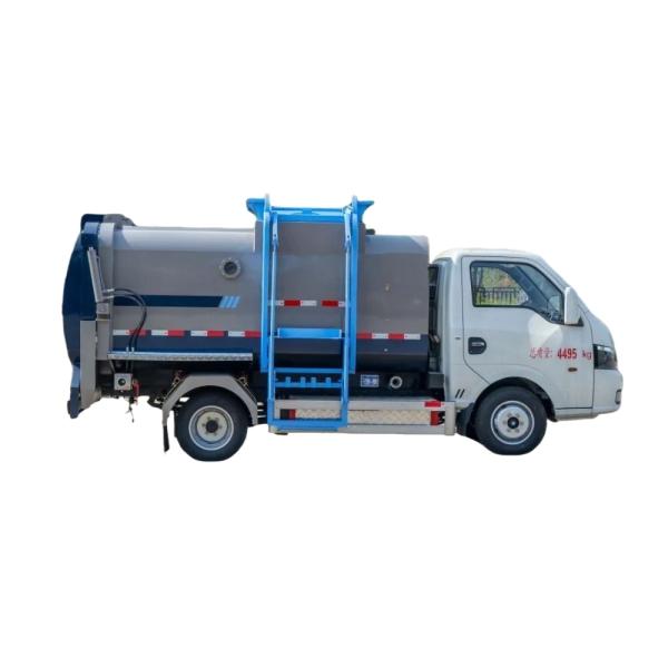 Quality Pure Electric 4.5 Cubic Meter Kitchen Waste Collection Truck Custom's Requirement for Eco-Friendly Urban Waste Disposal wholesale