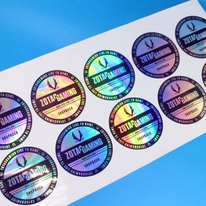 Debossing Laser Printing Waterproof Adhesive Label Glossy Lamination